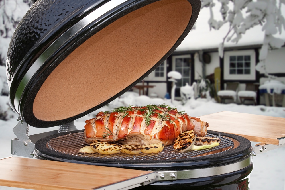 Monolith kerámia grill télen